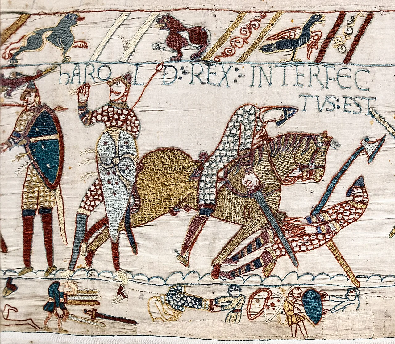 Bayeux Tapestry – depicting the Norman Conquest of England in 1066