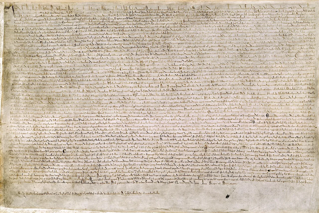 Magna Carta 1215 – foundation of the rule of law and British democracy
