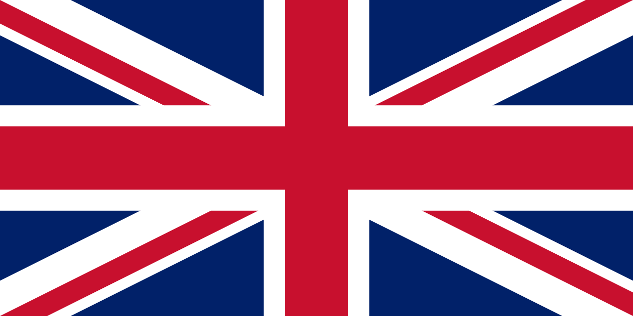Union Jack – the British national flag combining St George's Cross, St Andrew's Cross and St Patrick's Cross
