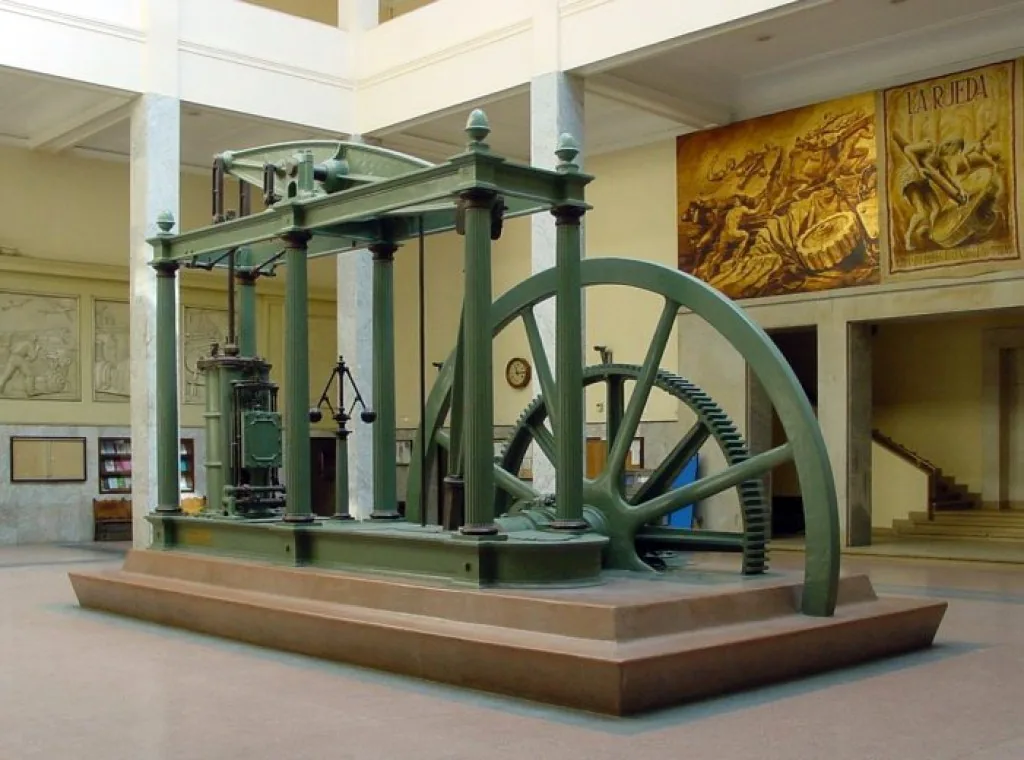 James Watt's improved steam engine – key invention of the British Industrial Revolution
